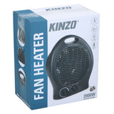 Kinzo Ventilatorkachel 2000W Zwart