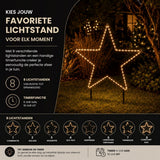 Luca Lighting Garden d light neon tuinsteker ster  IP44 timer