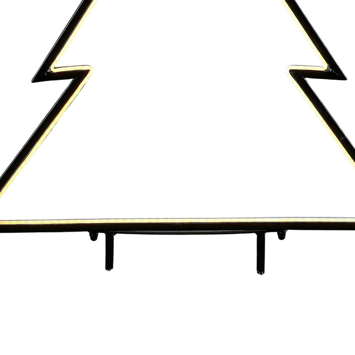 Luca Lighting Garden d light neon tuinsteker boom zwart warm wit connectable IP44 8FC timer - l72xh100cm