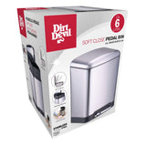 Dirt Devil Pedaalemmer 6L Soft-Close Deksel Compact