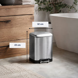 Dirt Devil Pedaalemmer 6L Soft-Close Deksel Compact