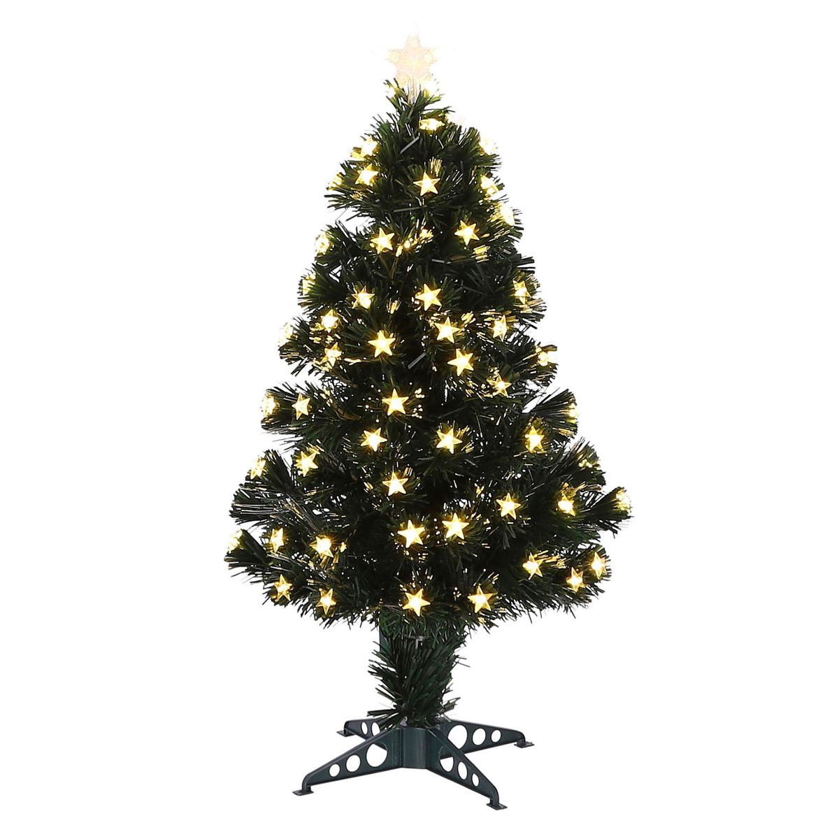 Luca Lighting Mercury boom fibre optic groen warm wit 95led 8 function controller - h90xd40cm