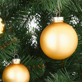 Mica Decorations Bal glas goud 42 stuks - d7cm
