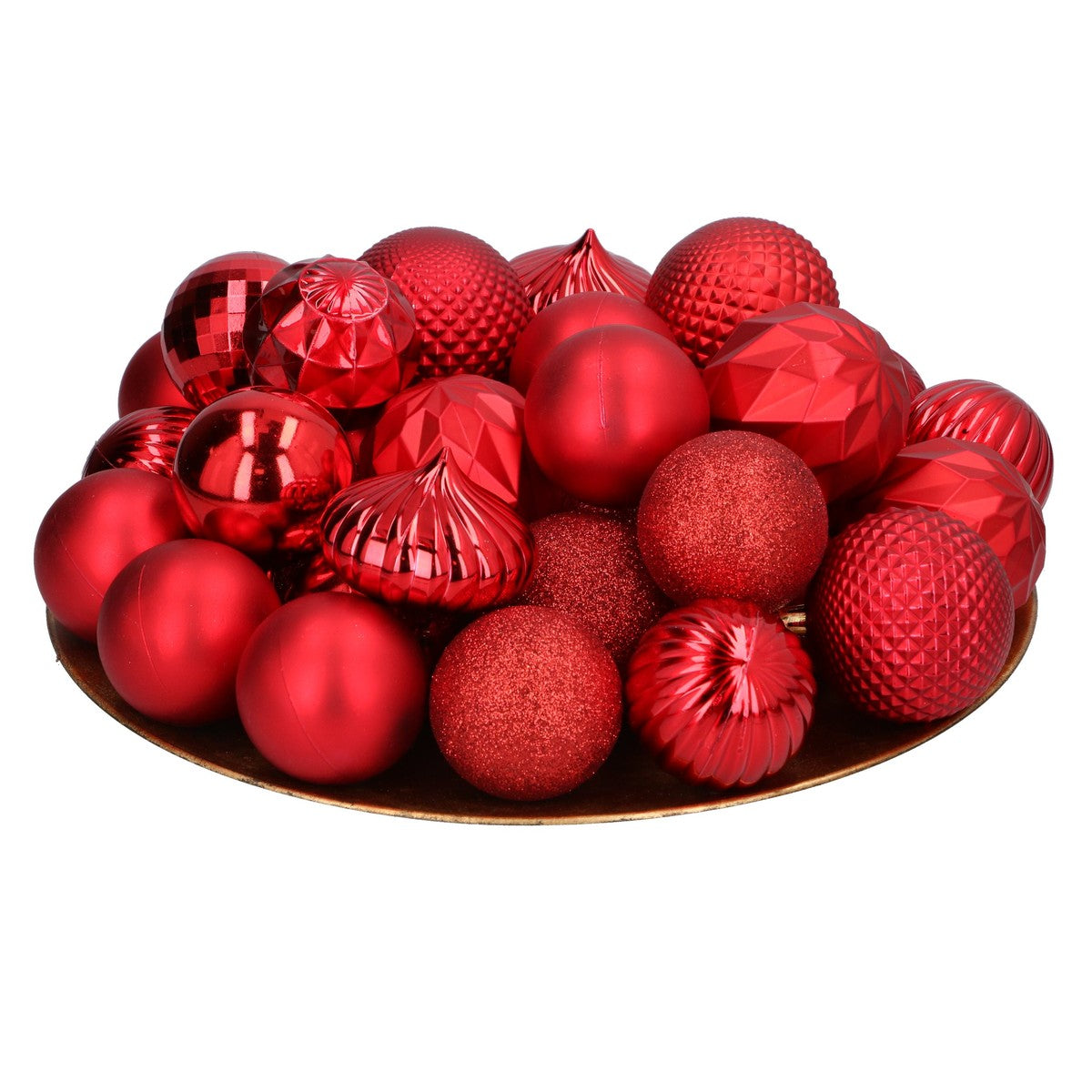 Giftsome Kerstballen Rood 60 Stuks