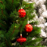 Giftsome Kerstballen Rood 60 Stuks