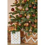 Mica Decorations Bal glas bruin 42 stuks - d7cm