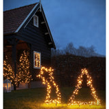 Luca Lighting Garden dlight vallende ster tuinsteker ster175 led warm wit 8 function controller en timer- l35xb1xh77cm