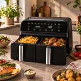 alpina Dubbele Airfryer XXL 8L Heteluchtfriteuse