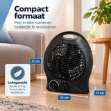 Kinzo Ventilatorkachel 2000W Zwart