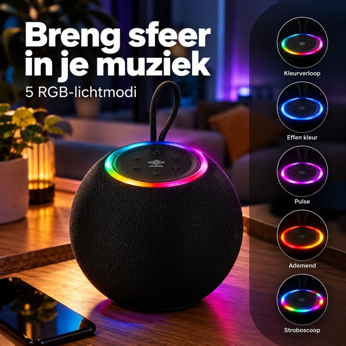 Umbro Bluetooth Speaker Draadloos Draagbaar - maximondo