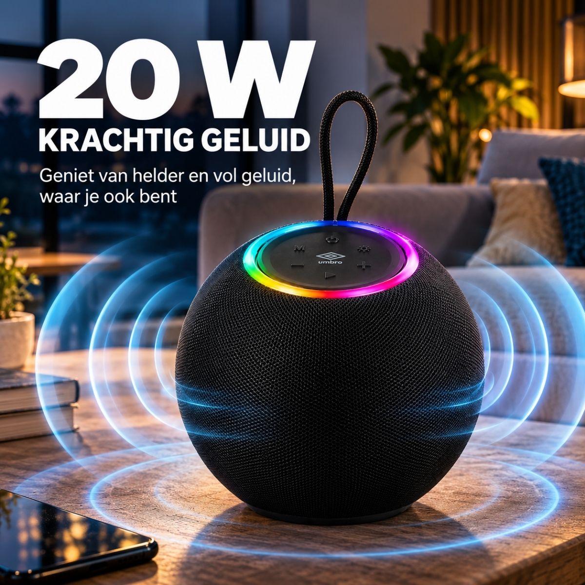 Umbro Bluetooth Speaker Draadloos Draagbaar - maximondo