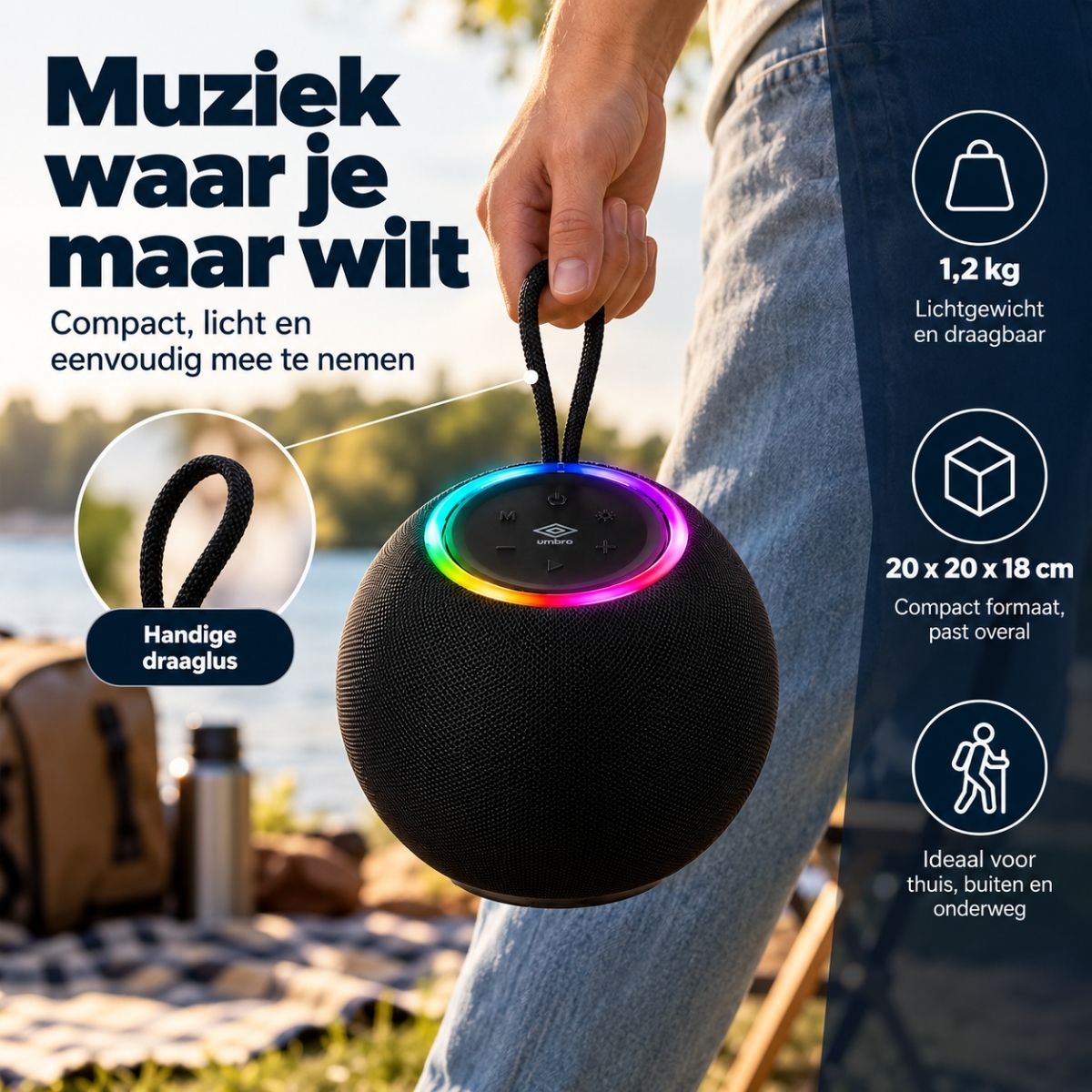 Umbro Bluetooth Speaker Draadloos Draagbaar - maximondo